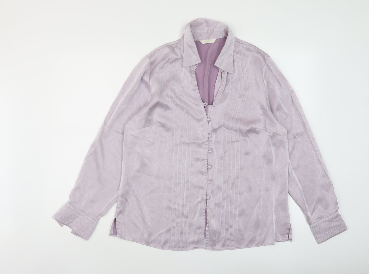 Womens UK Size 16 Marks and Spencer Purple Basic Blouse