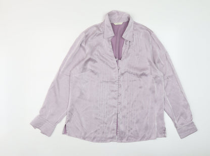 Womens UK Size 16 Marks and Spencer Purple Basic Blouse