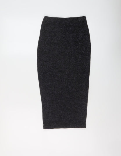 Ah Polly Womens Black Polyester Bandage Skirt Size 23 in