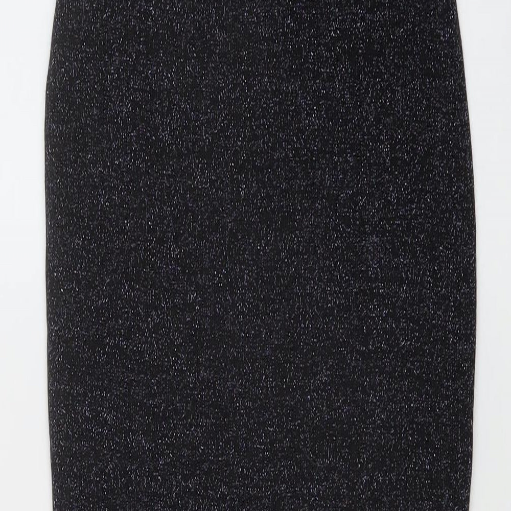 Ah Polly Womens Black Polyester Bandage Skirt Size 23 in