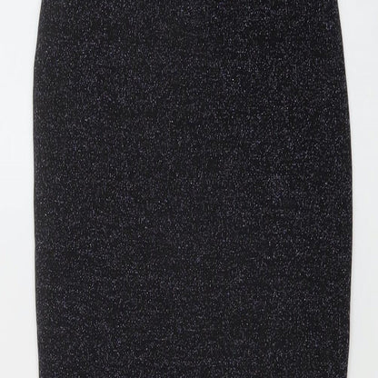 Ah Polly Womens Black Polyester Bandage Skirt Size 23 in