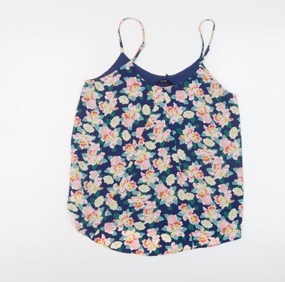 Womens UK Size 8 Oasis Multicoloured Basic Tank