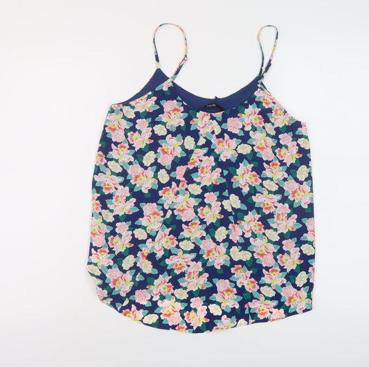 Womens UK Size 8 Oasis Multicoloured Basic Tank