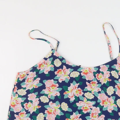 Womens UK Size 8 Oasis Multicoloured Basic Tank