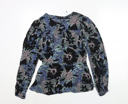 Womens UK Size 8 Marks and Spencer Black Basic Blouse