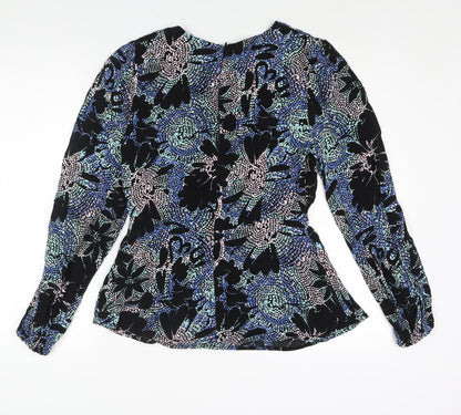 Womens UK Size 8 Marks and Spencer Black Basic Blouse