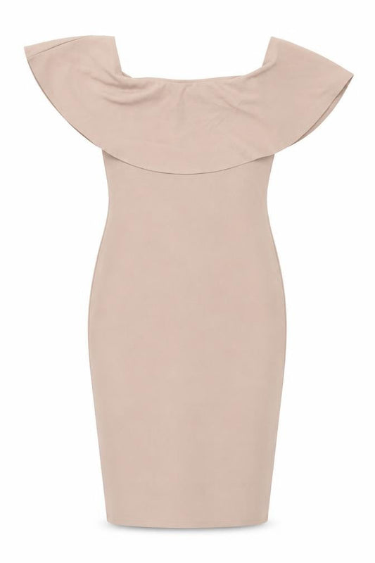 River Island Womens Pink Polyester Pencil Dress Size 10 Boat Neck Pullover
