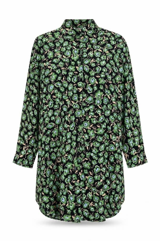 Zara Womens Multicoloured Geometric Cotton Shirt Dress Size XS Collared Button