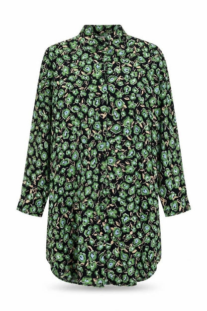 Zara Womens Multicoloured Geometric Cotton Shirt Dress Size XS Collared Button