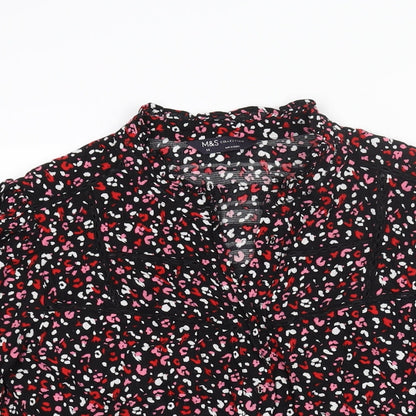 Womens UK Size 14 Marks and Spencer Multicoloured Basic Blouse