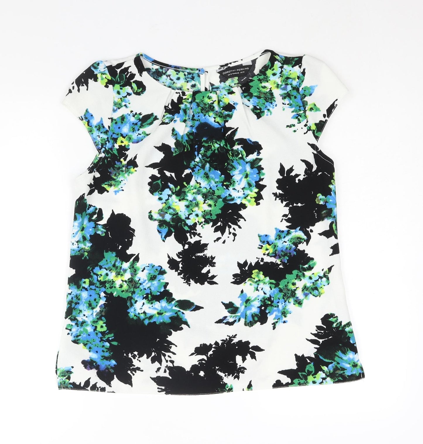 Womens UK Size 14 Dorothy Perkins Multicoloured Basic Blouse