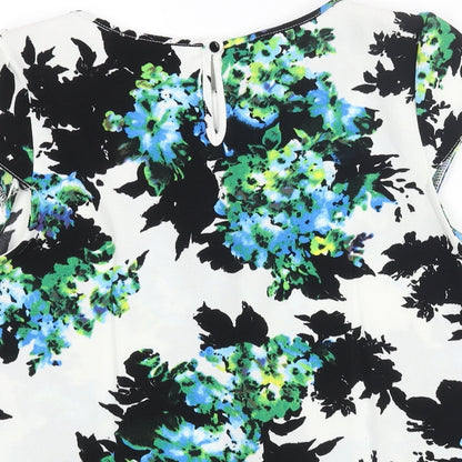Womens UK Size 14 Dorothy Perkins Multicoloured Basic Blouse