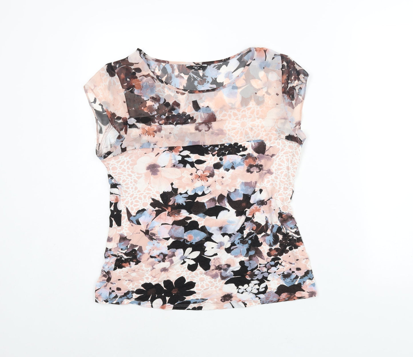 Womens UK Size 14 M&Co Multicoloured Basic Blouse