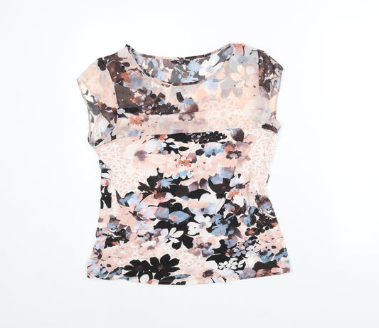 Womens UK Size 14 M&Co Multicoloured Basic Blouse