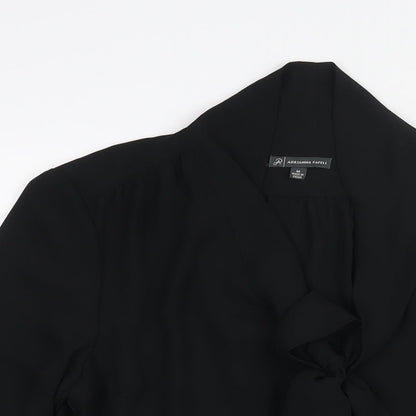 Womens UK Size M Adrianna Papell Black Basic Blouse