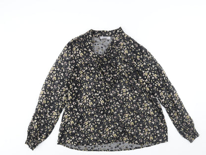 Womens UK Size 12 Per Una Black Basic Blouse