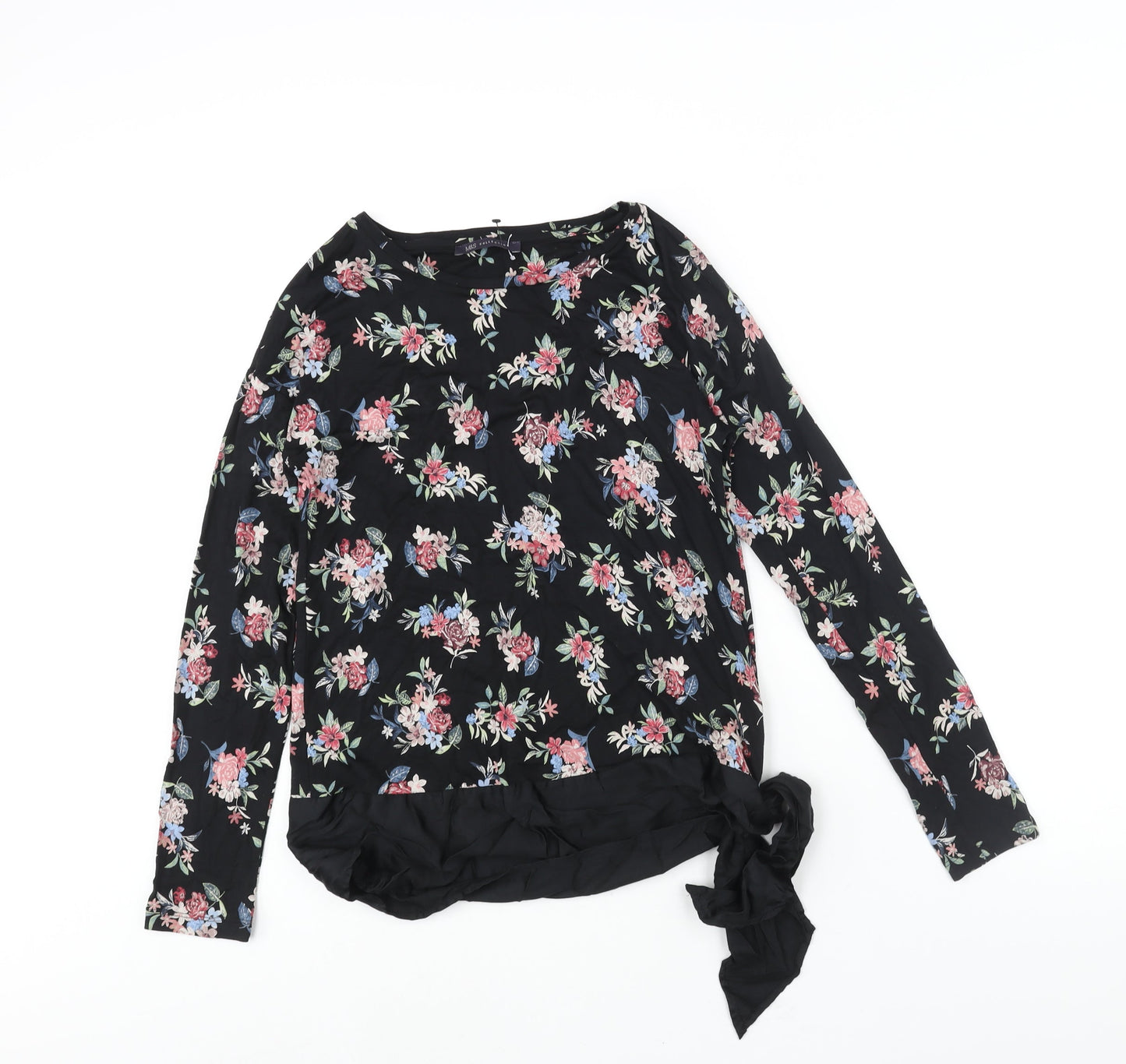 Womens UK Size 10 Marks and Spencer Black Basic Blouse