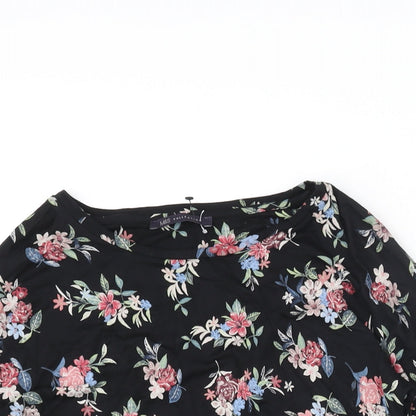 Womens UK Size 10 Marks and Spencer Black Basic Blouse