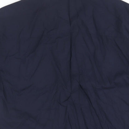 Uniqlo Mens Blue Cotton Button-Up Size S Collared Button