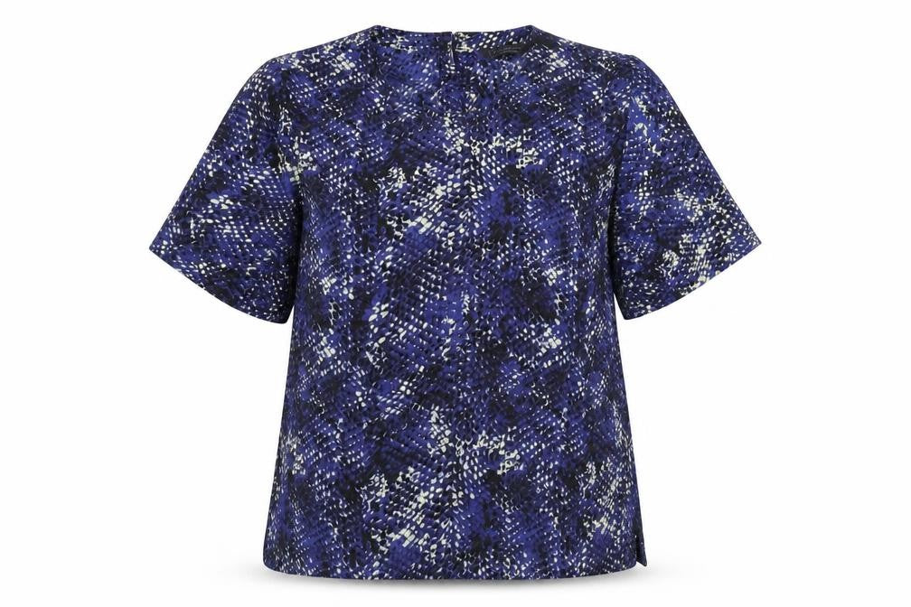 Womens UK Size 10 Marks and Spencer Blue Basic Blouse