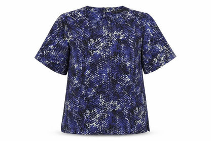 Womens UK Size 10 Marks and Spencer Blue Basic Blouse