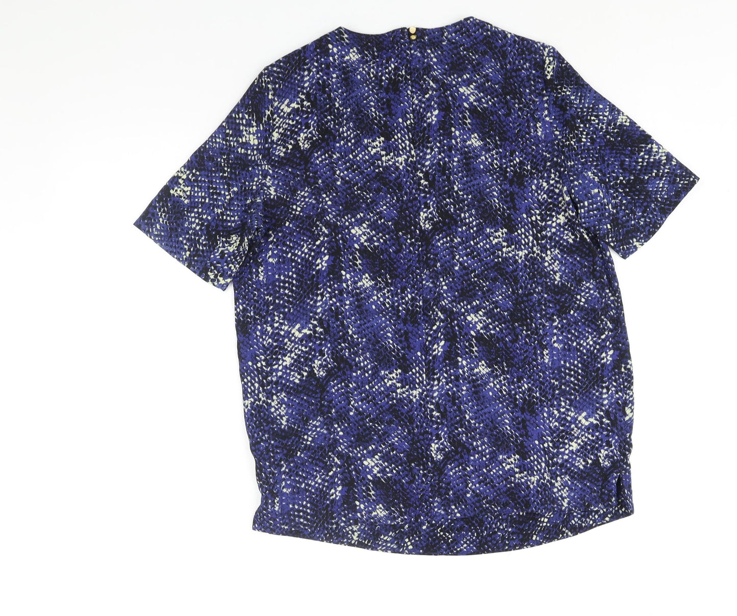 Womens UK Size 10 Marks and Spencer Blue Basic Blouse
