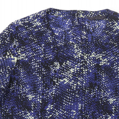 Womens UK Size 10 Marks and Spencer Blue Basic Blouse