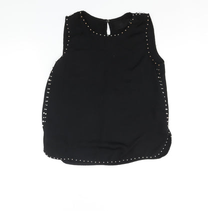 Womens UK Size 8 H&M Black Camisole Blouse