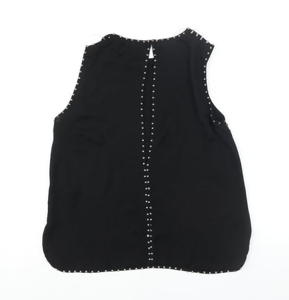 Womens UK Size 8 H&M Black Camisole Blouse