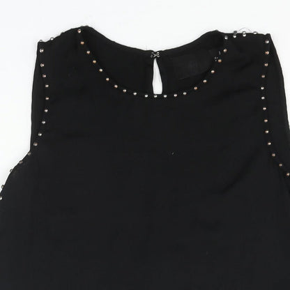 Womens UK Size 8 H&M Black Camisole Blouse