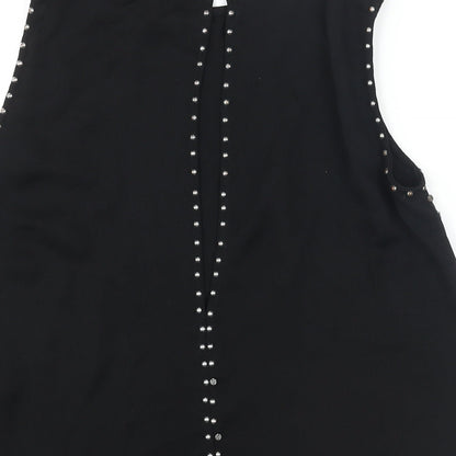 Womens UK Size 8 H&M Black Camisole Blouse