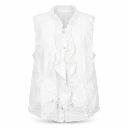 Womens UK Size L Zara White Camisole Blouse