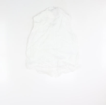 Womens UK Size L Zara White Camisole Blouse