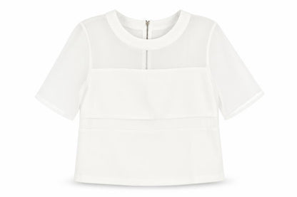 Womens UK Size 6 Topshop White Basic Blouse