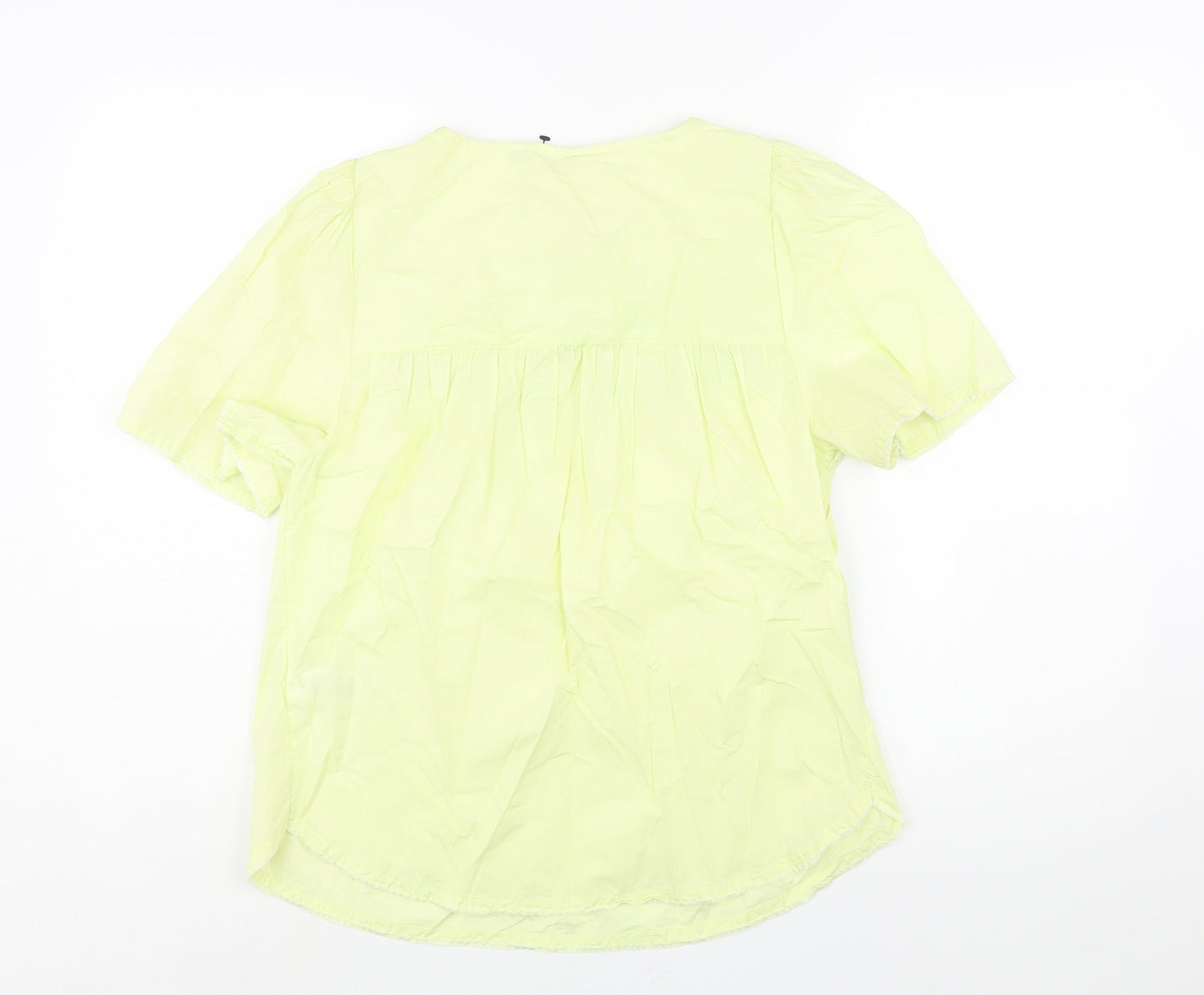 Womens UK Size 8 Marks and Spencer Green Basic Blouse