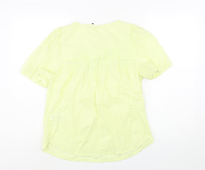 Womens UK Size 8 Marks and Spencer Green Basic Blouse