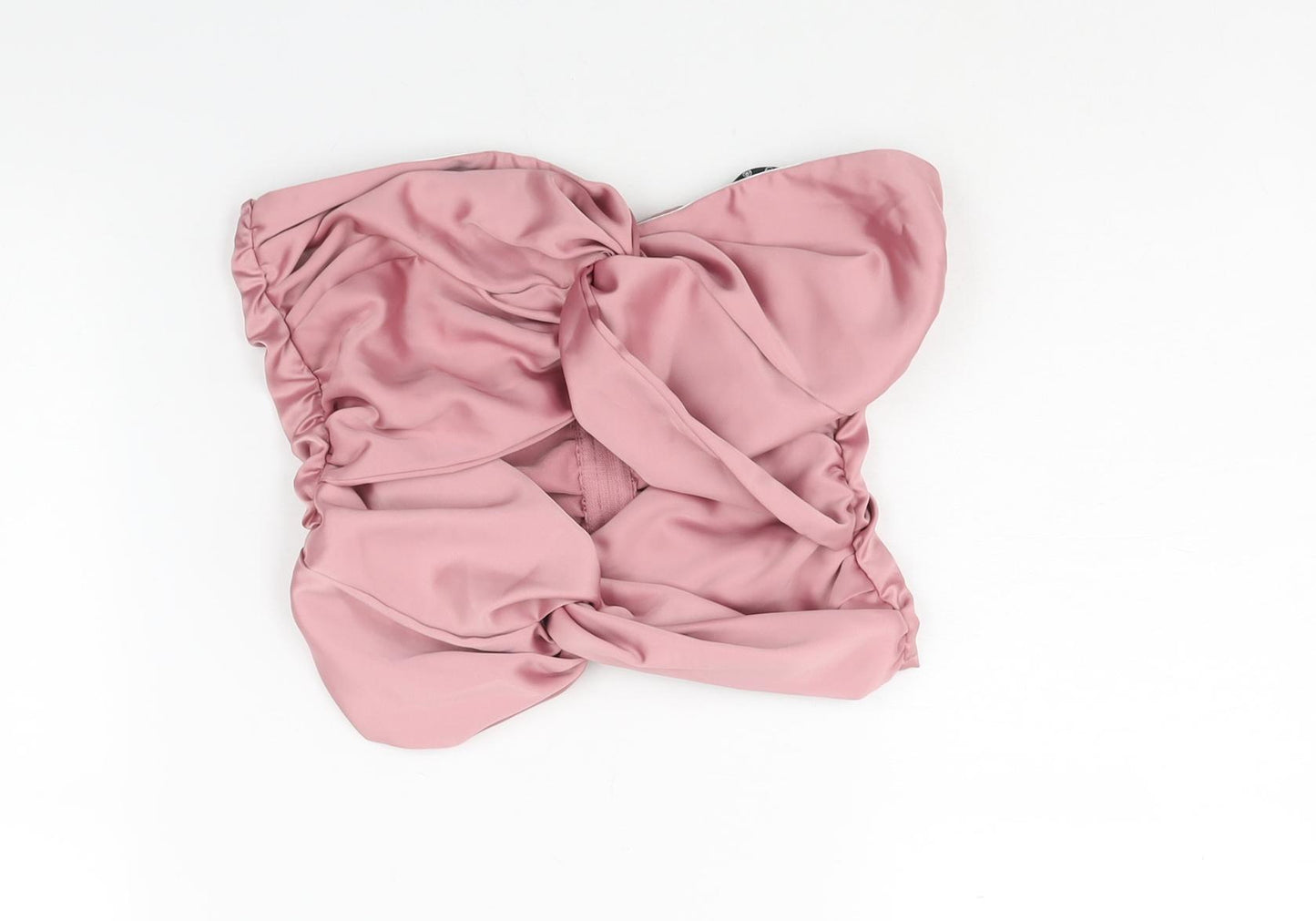Womens UK Size 8 Missguided Pink Cropped Blouse