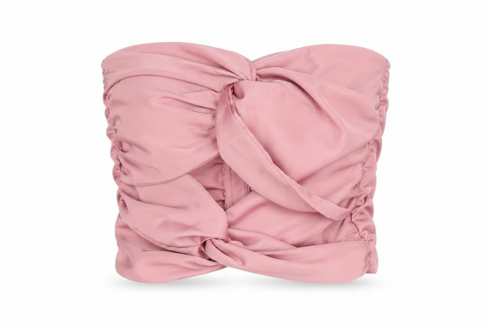Womens UK Size 8 Missguided Pink Cropped Blouse