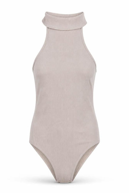Womens UK Size M Zara Beige Bodysuit One-Piece