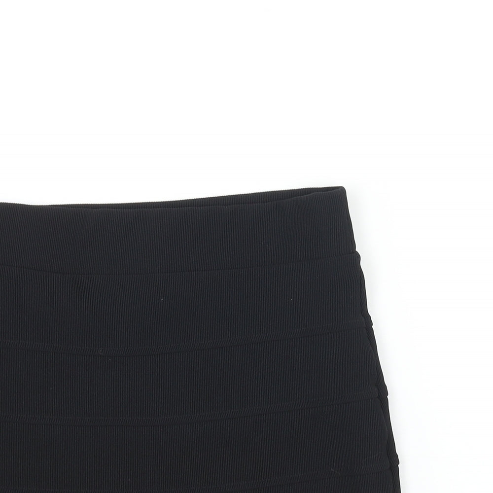 Divided by H&M Womens Black Polyester Bandage Skirt Size 10