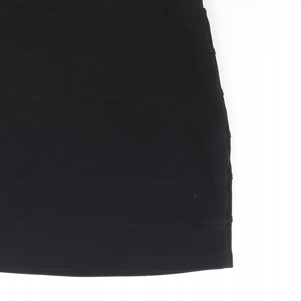 Divided by H&M Womens Black Polyester Bandage Skirt Size 10