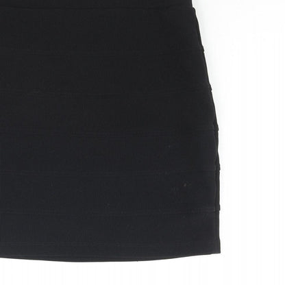 Divided by H&M Womens Black Polyester Bandage Skirt Size 10