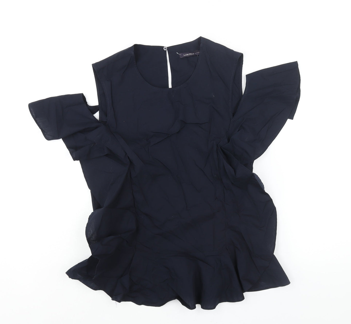 Womens UK Size 6 Marks and Spencer Blue Basic Blouse