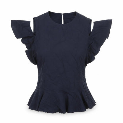 Womens UK Size 6 Marks and Spencer Blue Basic Blouse
