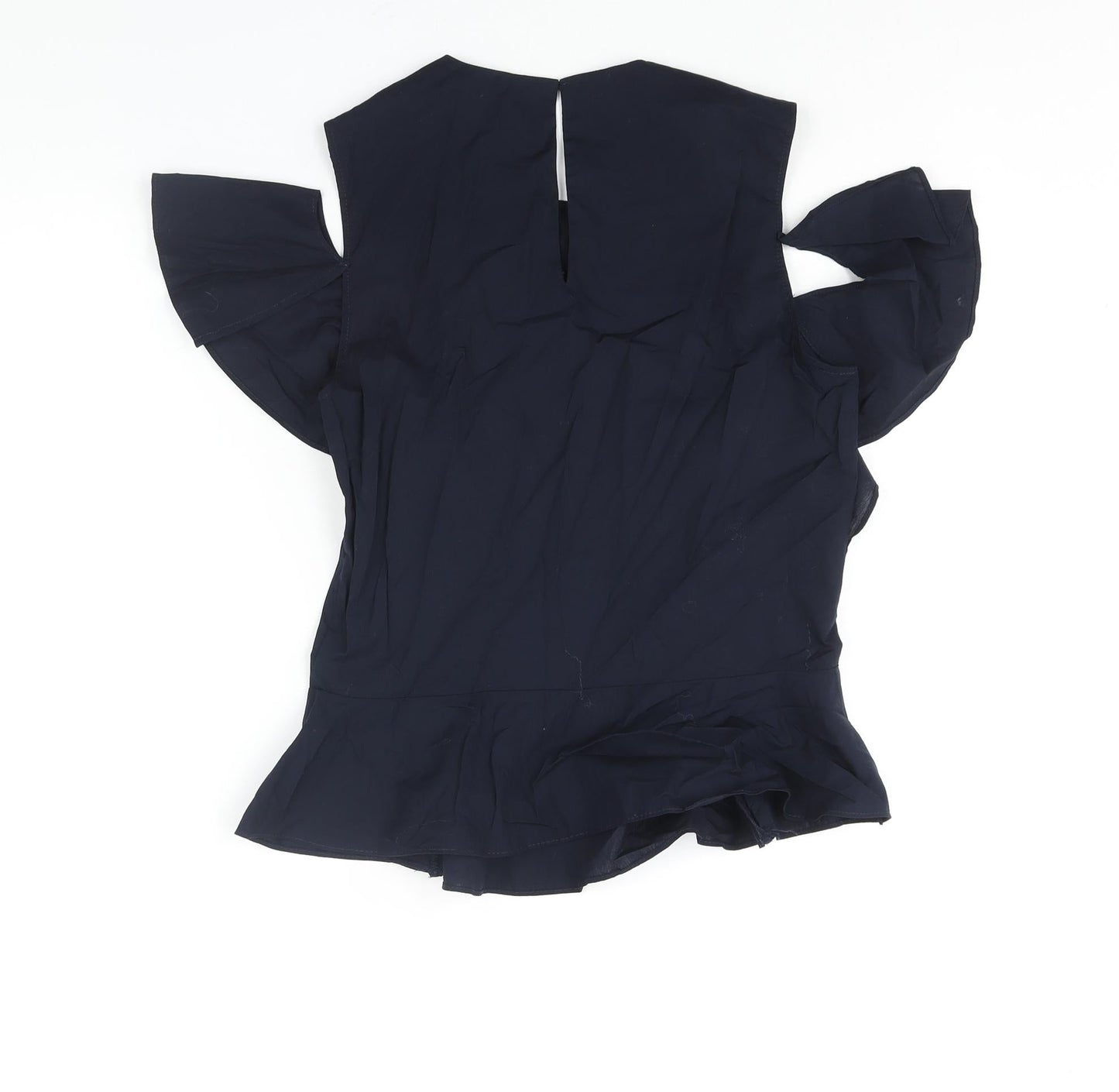 Womens UK Size 6 Marks and Spencer Blue Basic Blouse
