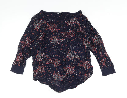 Womens UK Size 10 Marks and Spencer Blue Basic Blouse