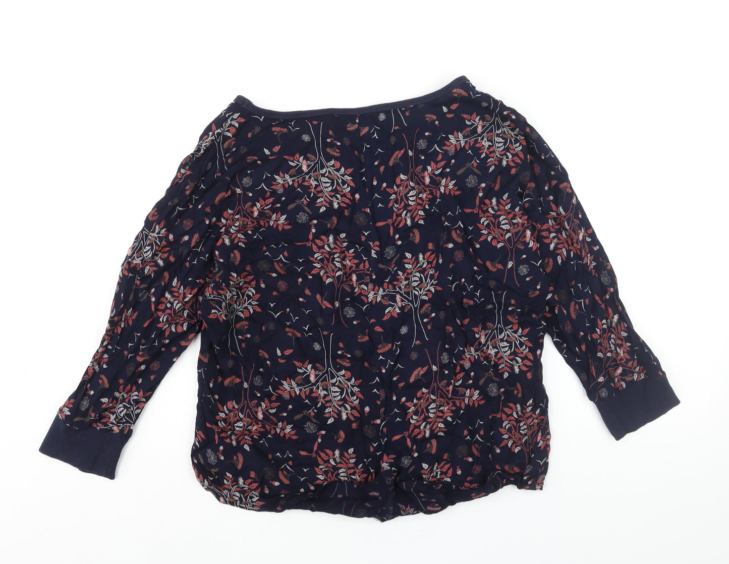 Womens UK Size 10 Marks and Spencer Blue Basic Blouse