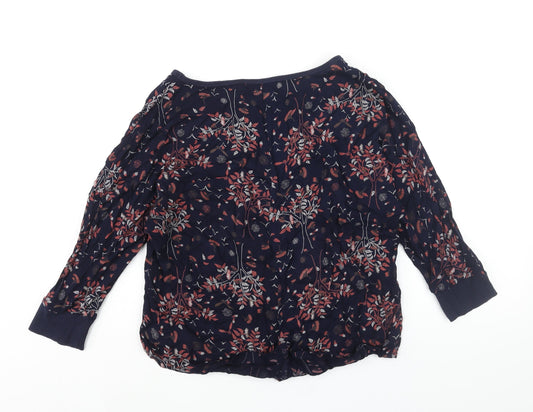 Womens UK Size 10 Marks and Spencer Blue Basic Blouse