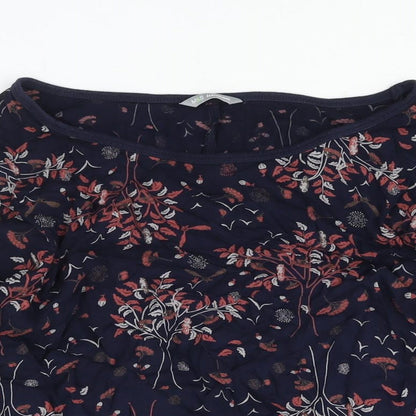 Womens UK Size 10 Marks and Spencer Blue Basic Blouse