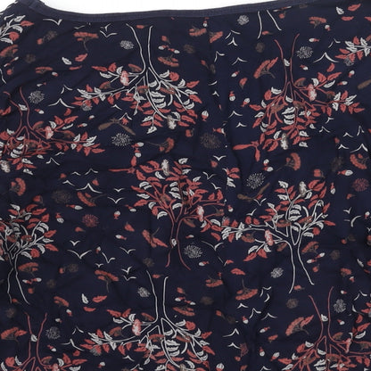 Womens UK Size 10 Marks and Spencer Blue Basic Blouse